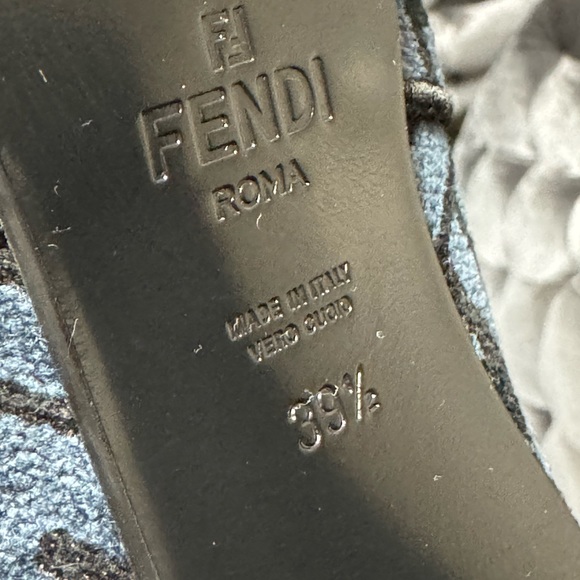FENDI VELVET LOGO BOOTS - Picture 10 of 13